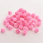 50 шт.пакет мини-цветок розы из пены, искусственные цветы розы ручной работы, украшения для дома, свадьбы, праздничные и праздничные принадлежности