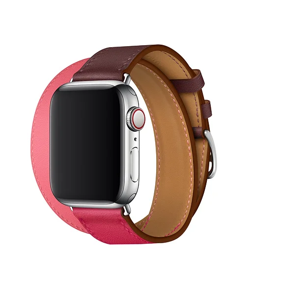 Кожаный ремешок для Apple Watch магнитный 5/4/2/1 44 мм/42 мм/40 мм/38|double tour|for apple watchstrap for watch |