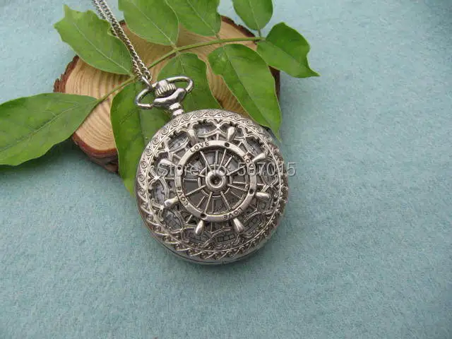 wholesale antique roulette pocket watch jewelry men's necklace Wedding Gift steampunk style bronze | Наручные часы