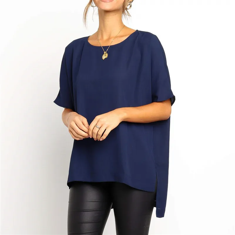 Блузки женские 2019 Топы рубашка с длинными рукавами плюс размер блузки длинная