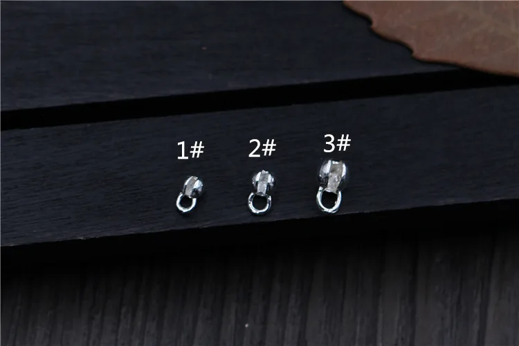 S925 Стерлинговое Серебро DIY ювелирные аксессуары ожерелье браслет звено Кнопка