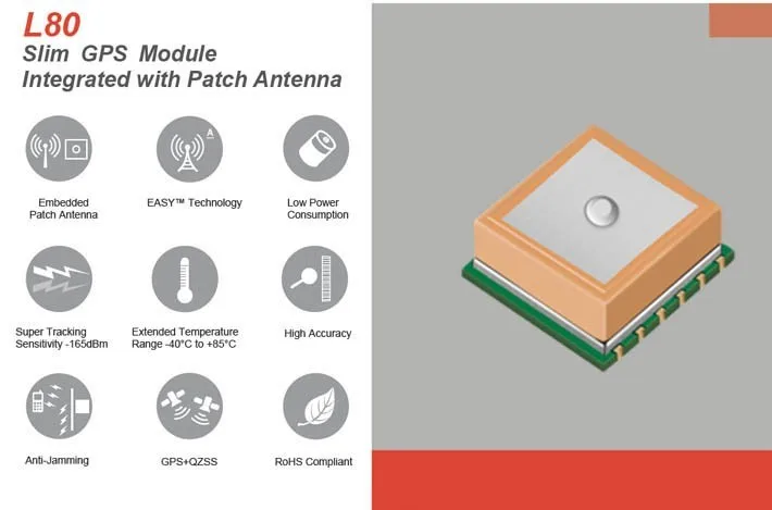 Gps модуль L80 интегрированный с патч-антенной MT3339 чип с антенной ttl заменить FGPMMOPA6H PA6C 1 шт