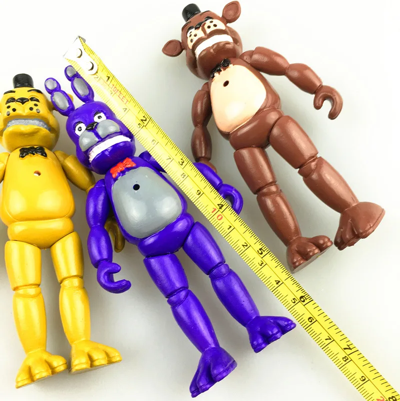Five Nights At Freddy's FNAF 5 дюймов ПВХ фигурку игрушки Foxy золото Фредди Чика с 2 цвета