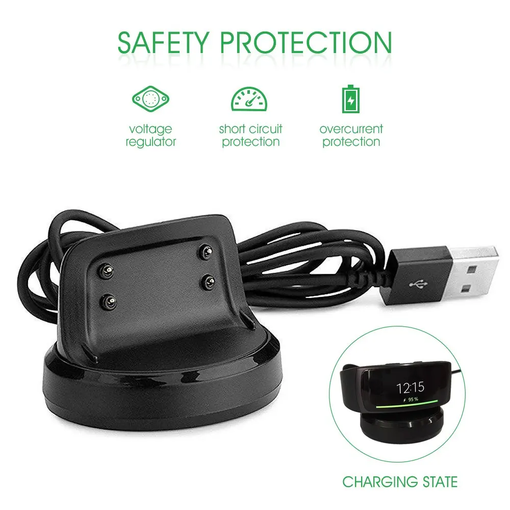 Зарядное устройство для Gear Fit 2 сменный USB зарядный кабель Samsung Fit2 Pro SM-R365/ SM-R360 |