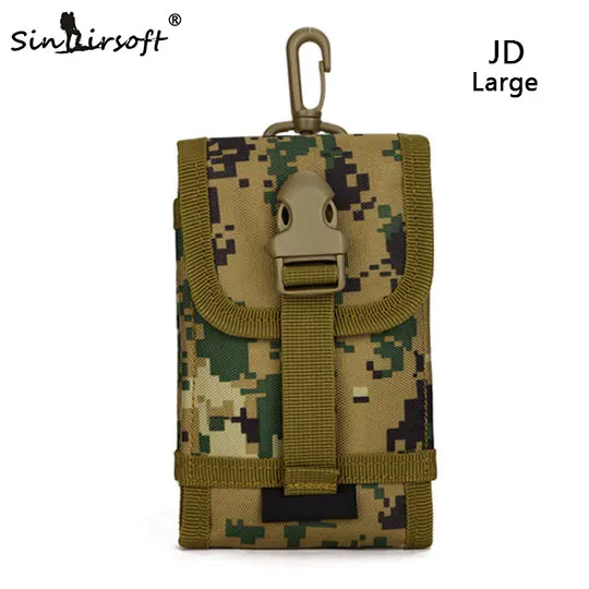 SINAIRSOFT Система МОЛЛ аксессуар сумку Восхождение Сумки Держатель d-кольцо Шнурок Чехол сотовый телефон сумка Армии Путешествия Походы Molle мешок - Цвет: JD Big