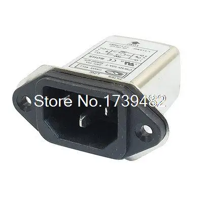 

IEC 320 C14 Male Socket Panel Mount Power Line EMI Filter CW1D-10A-T