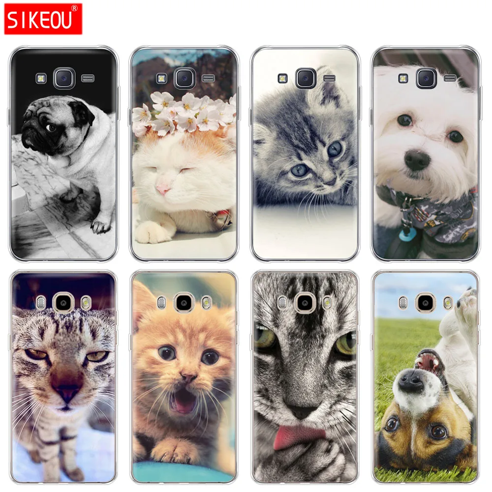 Силиконовый чехол для телефона Samsung Galaxy J1 J2 J3 J5 J7 MINI 2016 2015 prime case house pet dog and