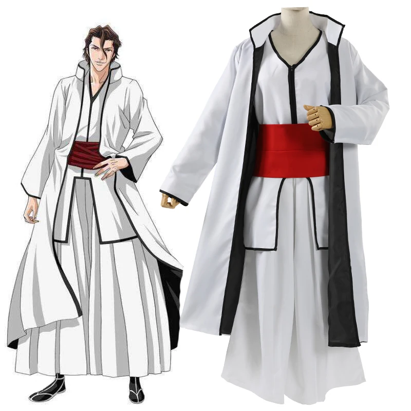 Аниме отбеливающие костюмы для косплея Aizen Sousuke косплей костюм на Хэллоуин