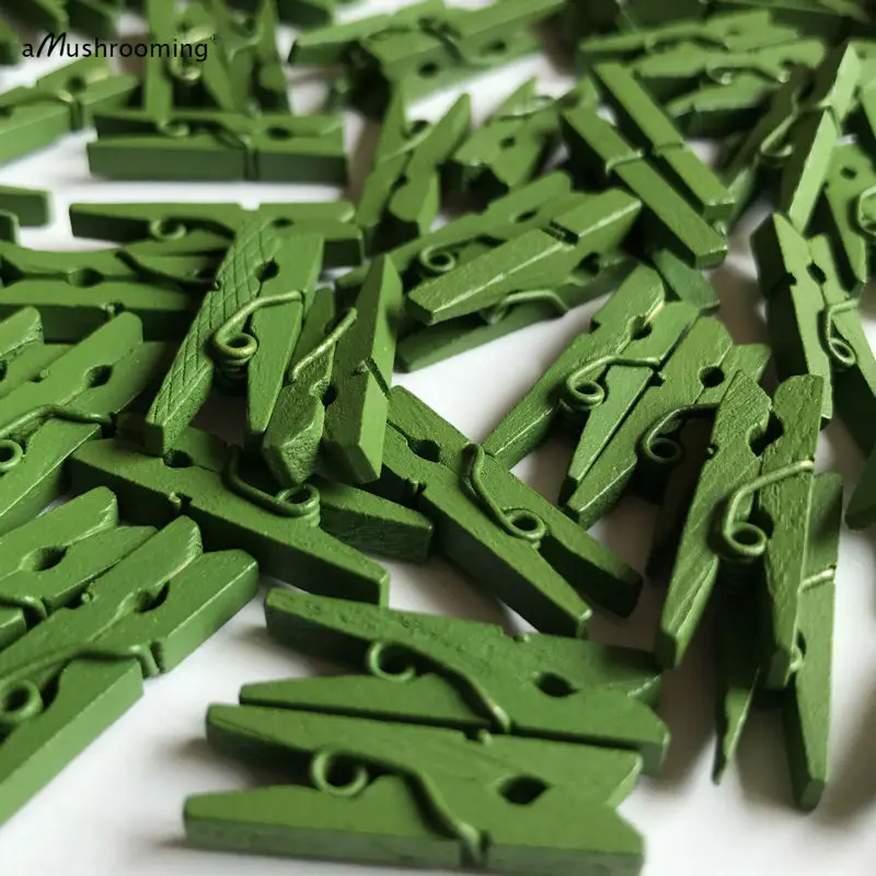 Зеленые Мини прищепки для дня рождения набор из 50 прищепок мальчиков и девочек