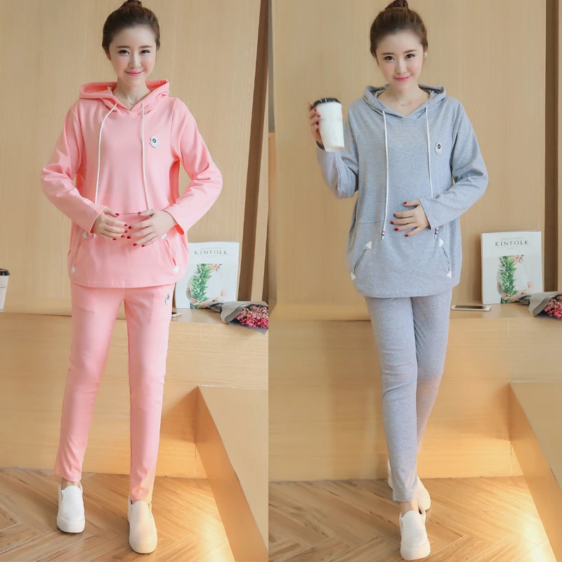 Новинка весны 2019 Корейская Повседневная куртка с капюшоном + свободные штаны для