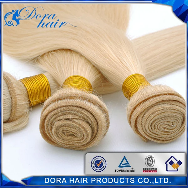 1 шт. 6А Цвет #613 Блондинка Малайзии Волос реми 613 прямые Волосы Ткет|weave hair glue|hair weave
