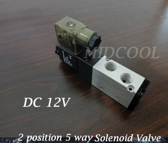 Valvula 4V110-06(M5) G1/8 12v бутиковый пневматический Соленоидный клапан 5-позиционный