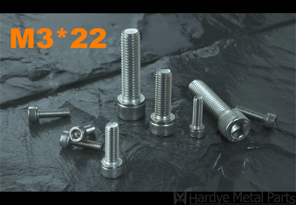 

500pcs/lot DIN912 M3*30 Stainless steel hexagon socket cap screw