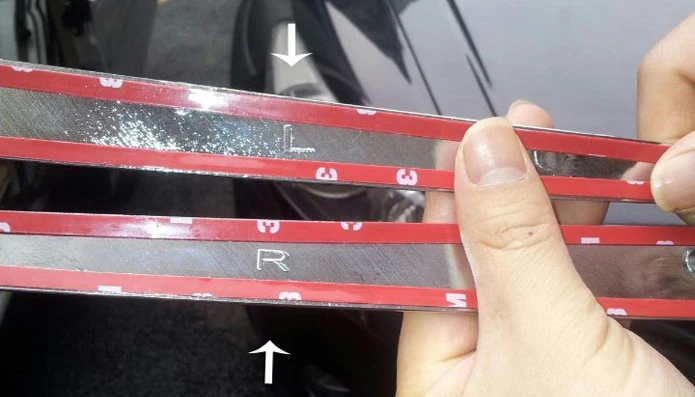 2 шт. для Honda Accord 2008-2010 передняя противотуманная фара декоративная наклейка бровей