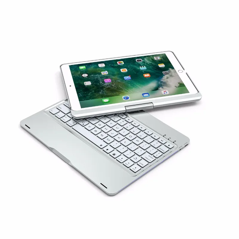 Роскошный чехол для клавиатуры iPad Pro 10 5 Smart Case 360 градусов вращение 7 цветов