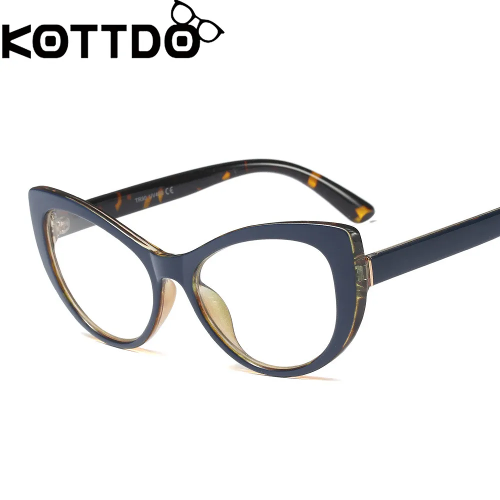 KOTTDO, модные винтажные очки TR90, оправа для очков, оправа для очков wo, мужские плоские зеркальные оправа для очков в стиле кошачьи глаза, очки для близорукости для мужчин
