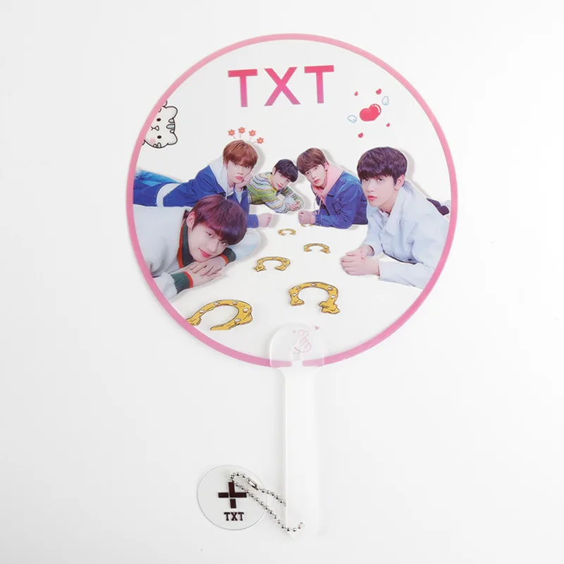 [MYKPOP]TXT Лето 2019 прозрачная коллекция вентиляторов KPOP SA19051502|Игровые фигурки и