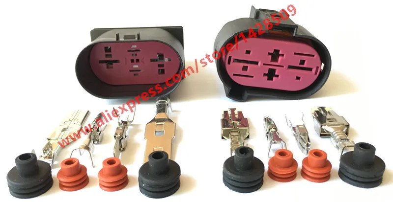 1 компл. 1J0906444 1J0906234 4-контактный разъем автомобильной проводки для VW Passat B7 Tiguan Golf