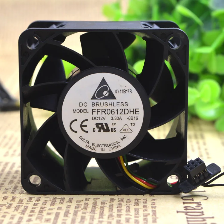 Бесплатный Delivery.12 v 3 A 6 см/6038 см Сильный большой объем воздуха вентилятор FFR0612DHE