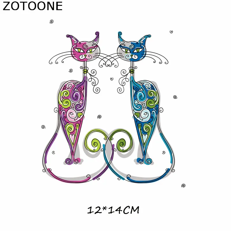 Термотрансферная нашивка ZOTOONE с животными утюжок на одежду Аппликация из бисера