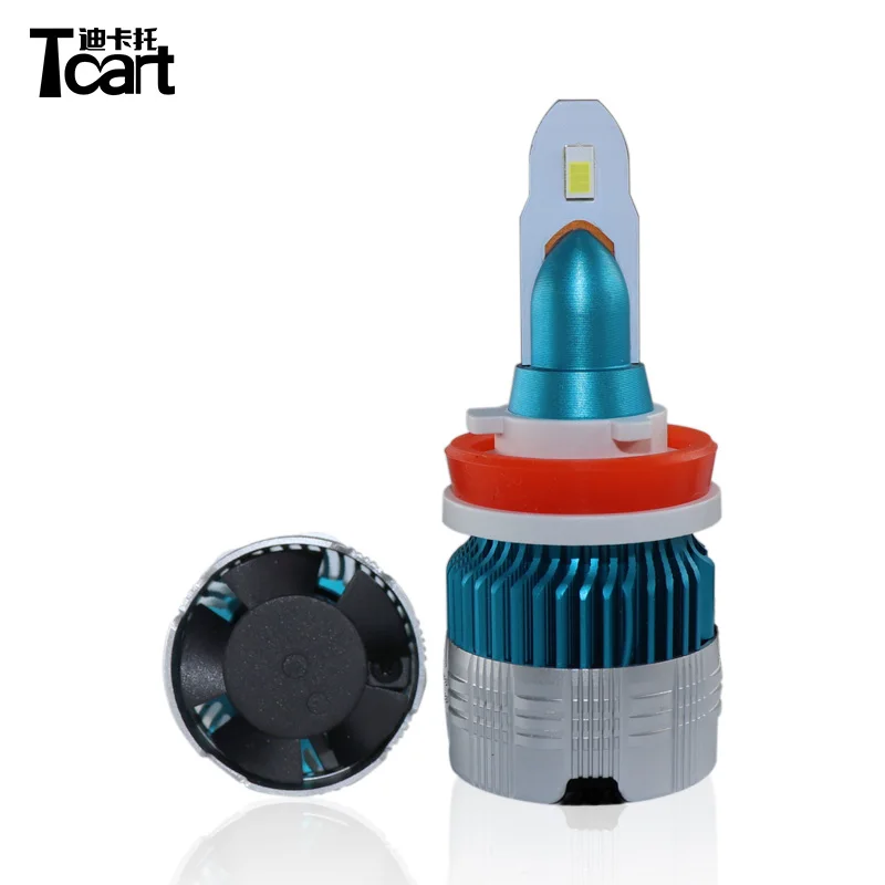Автомобильные светодиодный ные фары Tcart H8 H9 H11 Светодиодный Противотуманные