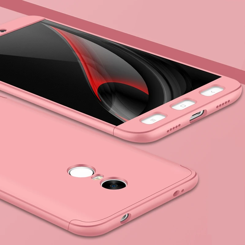 Чехол для Xiaomi Redmi NOTE 4 чехол 360 полная защита ударопрочный 3 в 1 Тонкий Жесткий ПК