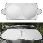 Автомобильный солнцезащитный козырек VODOOL для лобового стекла, солнцезащитный козырек для переднего и заднего стекла, защита от УФ-лучей, отражающая пленка, снежный блок, автомобильный Стайлинг