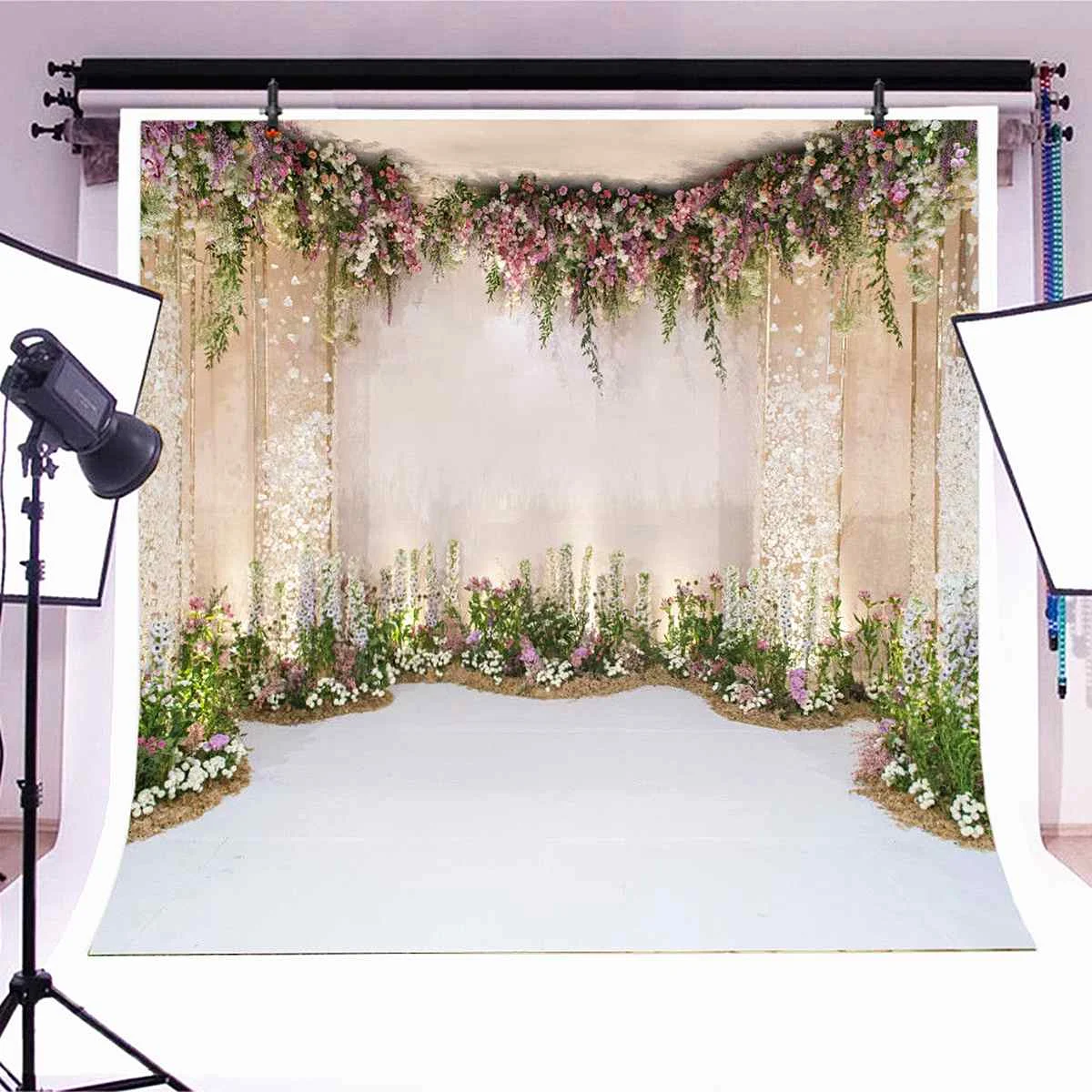 3x 5/5x 7/7X7FT виниловый Фотофон с розой настенный пол Свадебный реквизит для