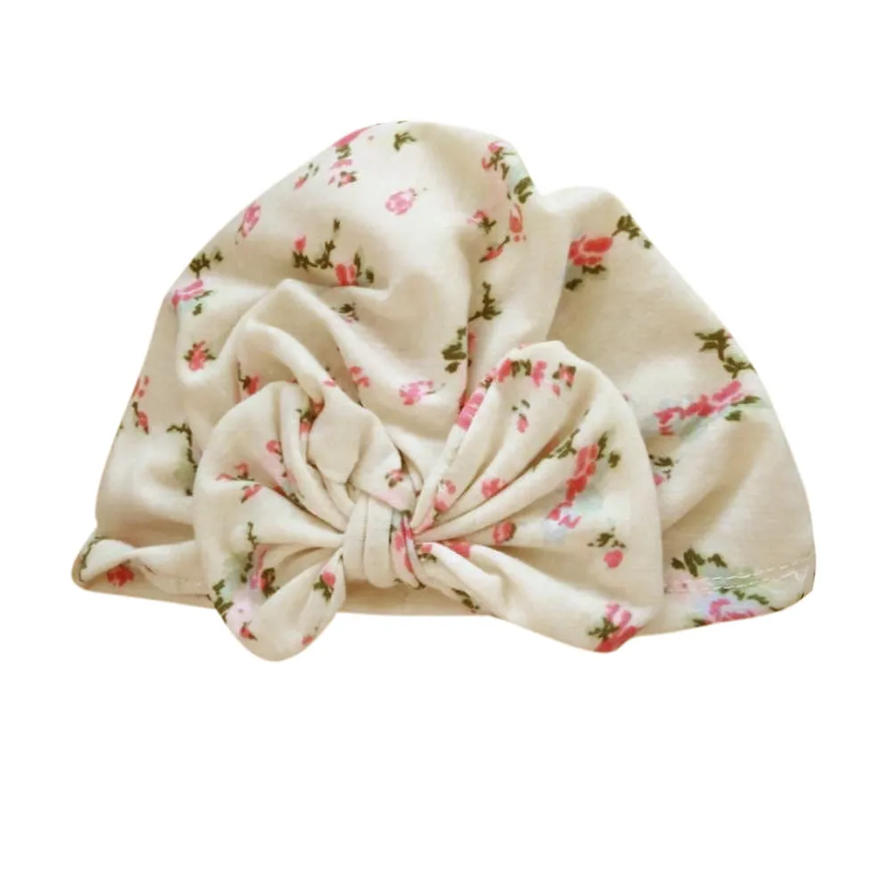 Cute Newborn Toddler Kids Baby Boy Girl Turban Cotton Beanie Hat Winter Warm Fashion Floral Casual Soft Cap Casquette Infant | Детская