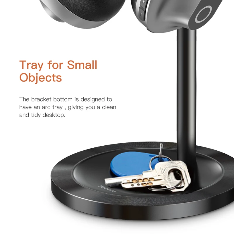 Baseus Регулируемая подставка для наушников металлический кронштейн вешалка