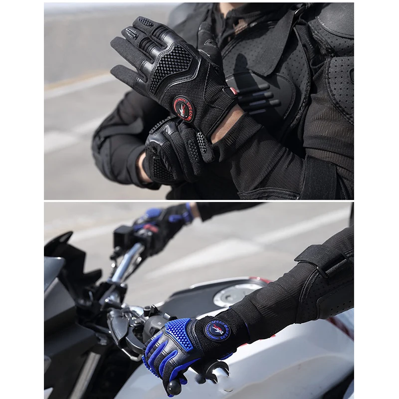 Pro Biker мужские Натуральные Кожаные Мотоциклетные Перчатки Мото Перчатки Мотоциклетные Защитные Механизмы Мотокросс П