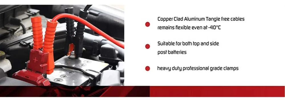 LUNDA Перемычка аккумулятора 2 м 500AMP 1000AMP 2,5 м 1800AMP кабель усилителя аварийный для автомобилей VanTruck терминалы пусковое устройство