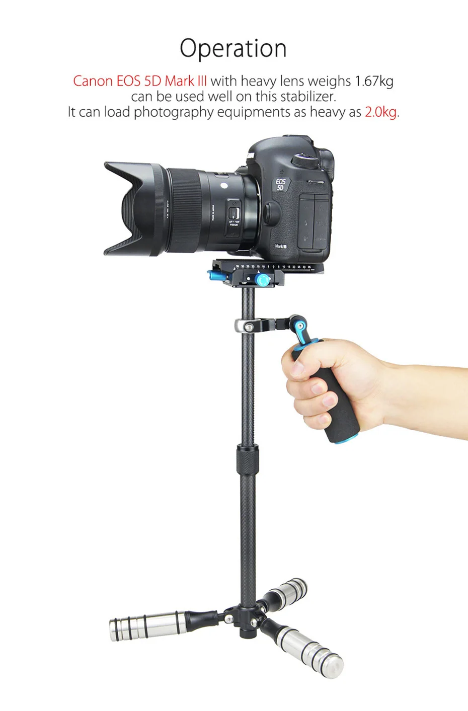 INNOREL SP мини углеродное волокно ручной Steadicam DSLR SLR камера стабилизатор видео Steadycam видеокамера Glidecam Filmmaking Gimbal