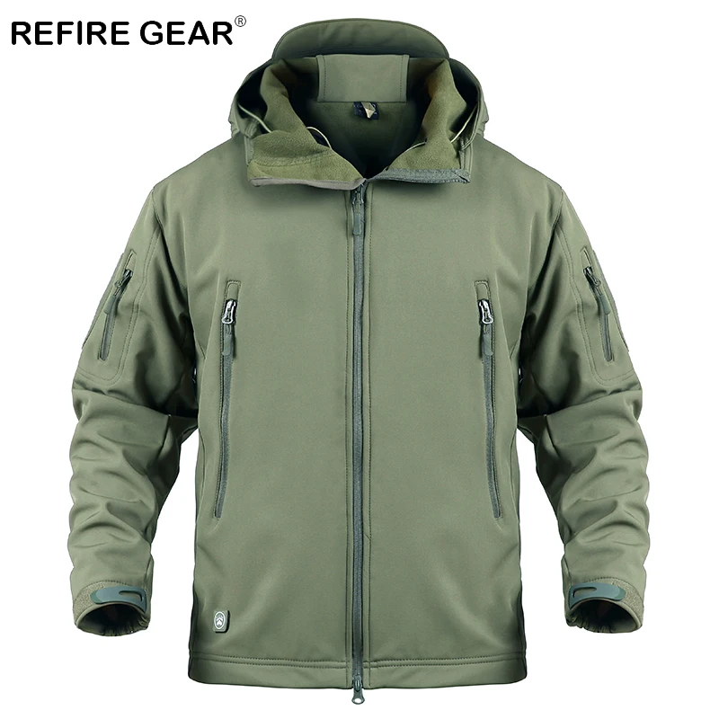 Мужская тактическая камуфляжная куртка ReFire Gear военная ветровка с мягкой