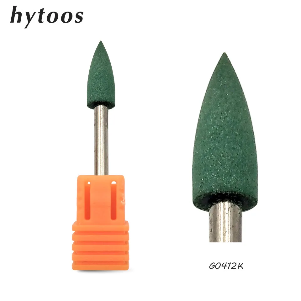 HYTOOS 4*12 мм конусное Силиконовое сверло 3/32 &quotроторные сверла для маникюра
