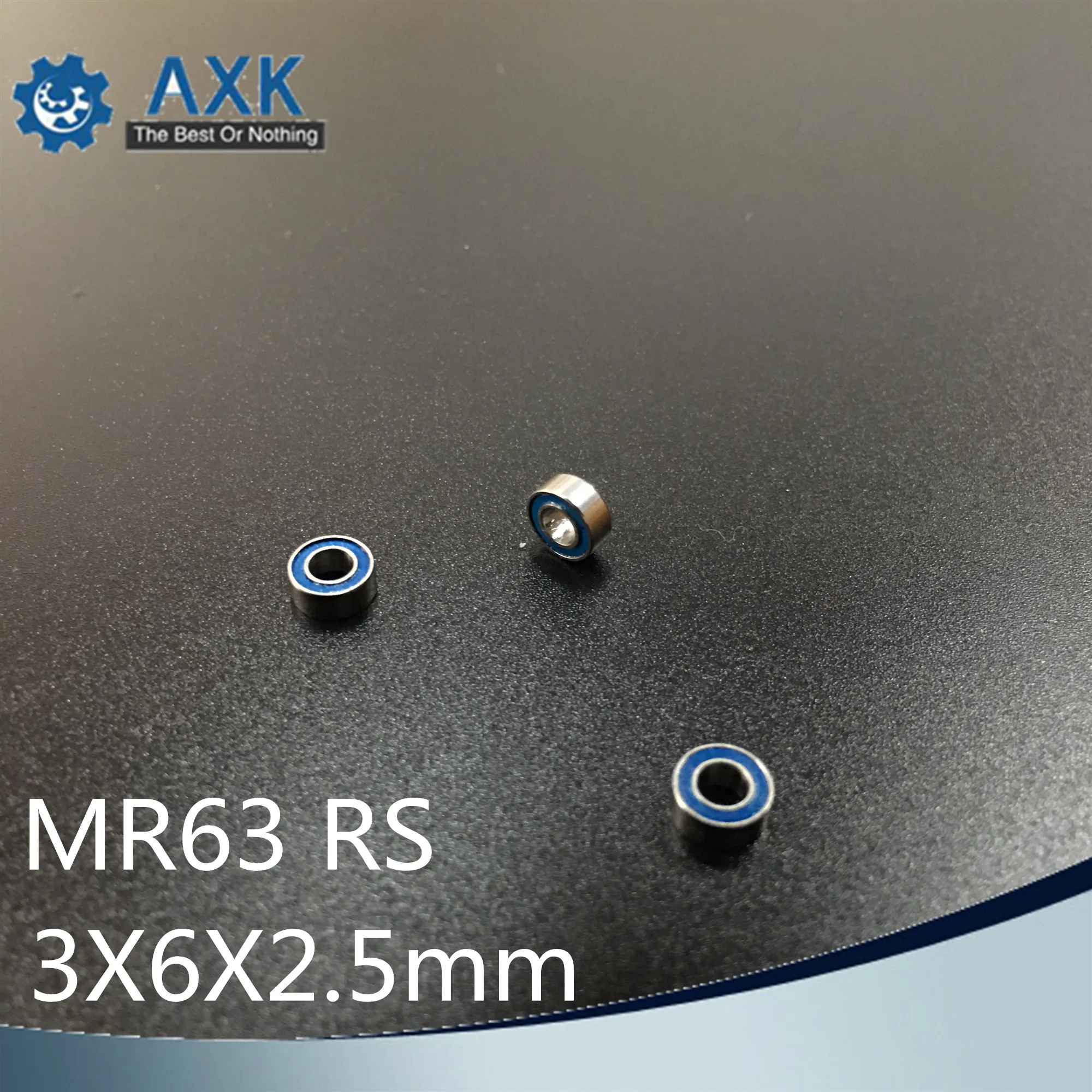 MR63 2RS подшипник ABEC 3 10 шт. 3x6x2 5 мм миниатюрный MR63RS упорные шариковые подшипники