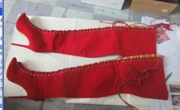 Хит продаж женские высокие ботинки на шнуровке босоножки-гладиаторы с вырезами