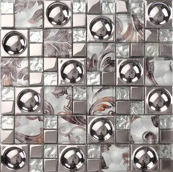 3D hat electroplating glass tiles 300x300mm for bathroom shower tiles kitchen backsplash wall and floor tiles free shipping