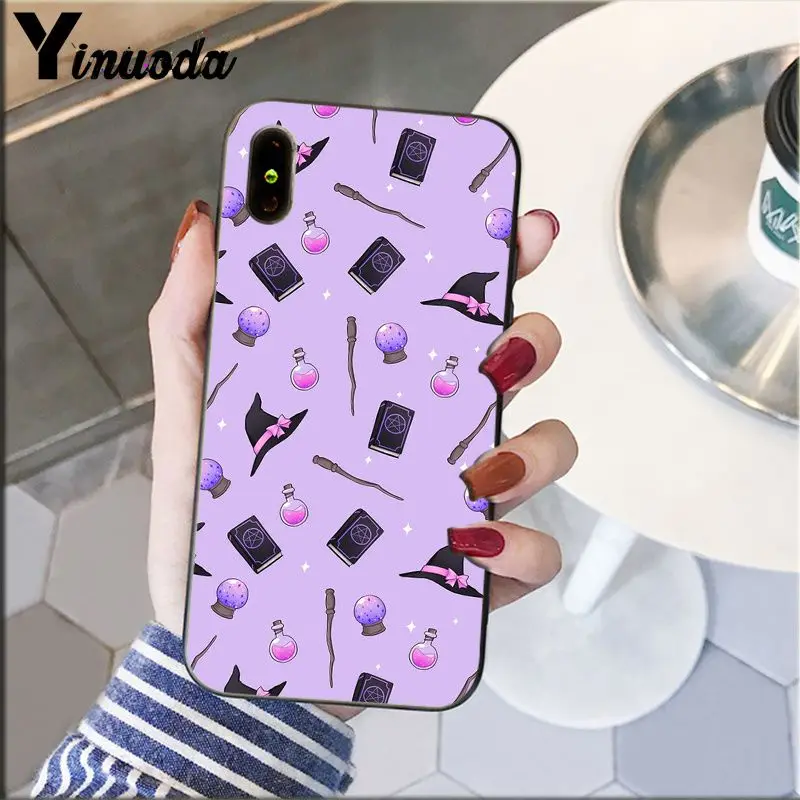 Yinuoda Girly пастельных ведьмы типа сделай сам красивый чехол для телефона Apple iPhone 8 7 6