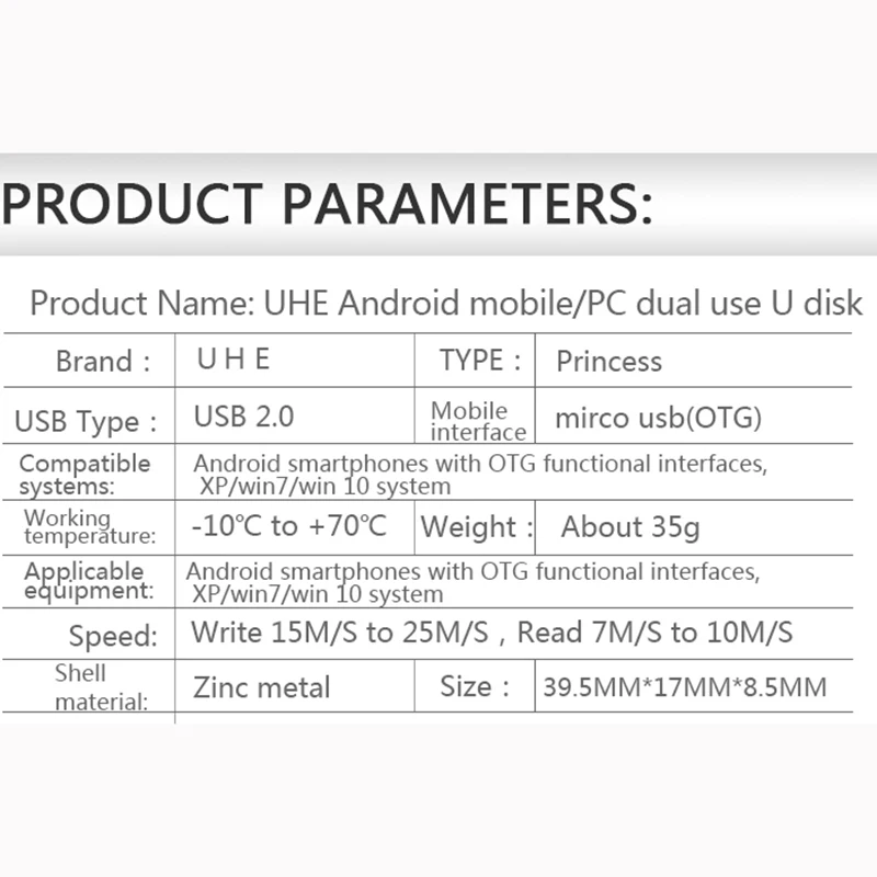 Otg usb флеш-накопитель 2 0 32 ГБ 16 флешка высокоскоростная u-диск розового золота
