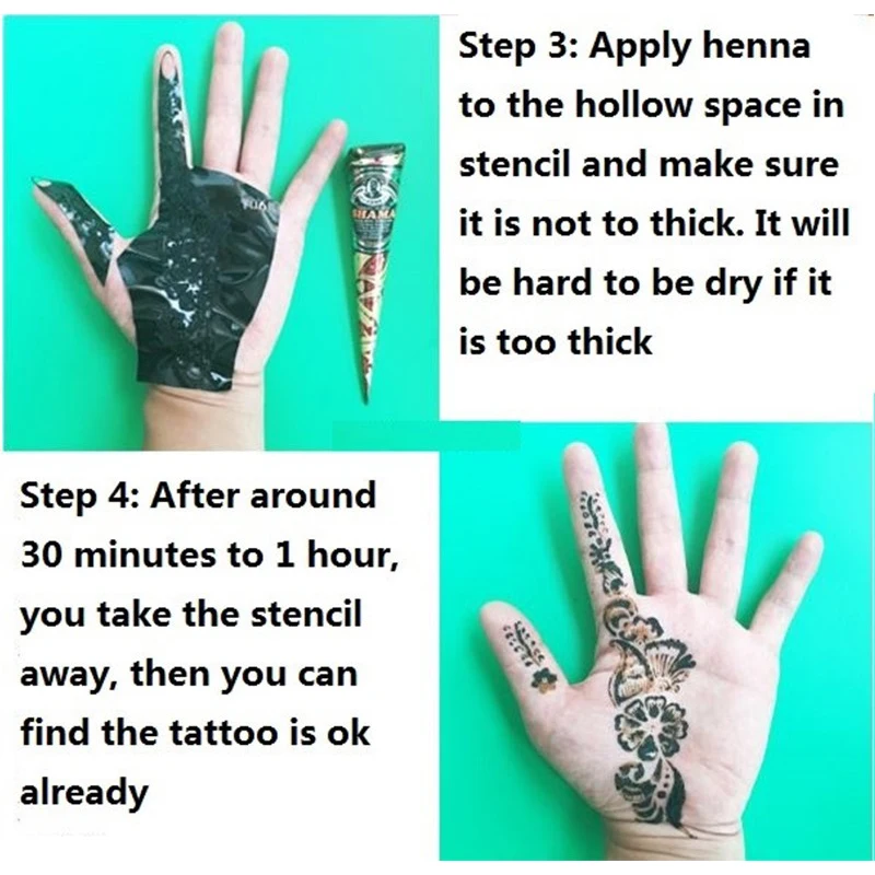 Временная индийская краска для тела GOLECHA Henna Cones красные чернила тату набор боди