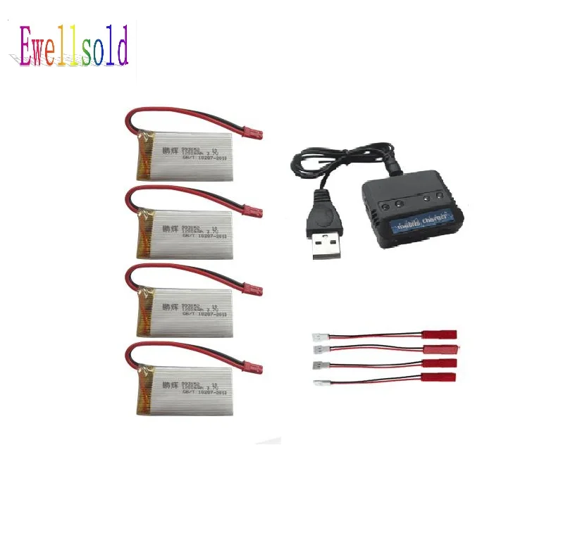 Ewellselling T64 T04 T05 F28 F29 R/C Вертолет 3 7 в 1200 мАч литий полимерный аккумулятор * 4 шт. +