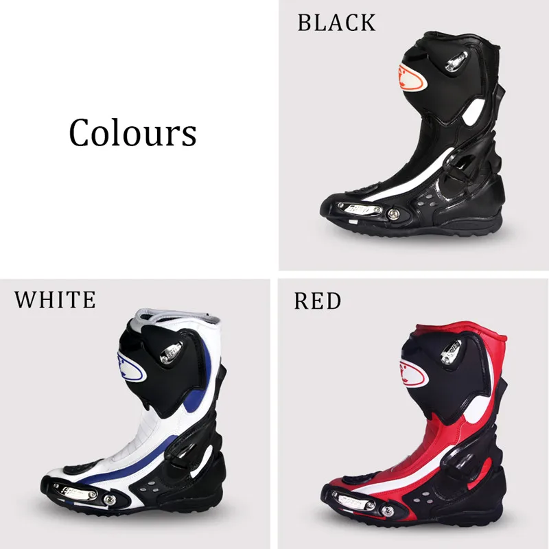 Мотоциклетные ботинки из микрофибры кожаные водонепроницаемые мягкие