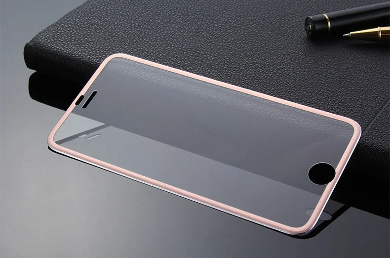 1000 шт 3D Tianium сплав металлический край закаленное стекло для iPhone 11 Pro Max XS XR X 8 7 6 6S Plus 9H Взрывозащищенный протектор экрана