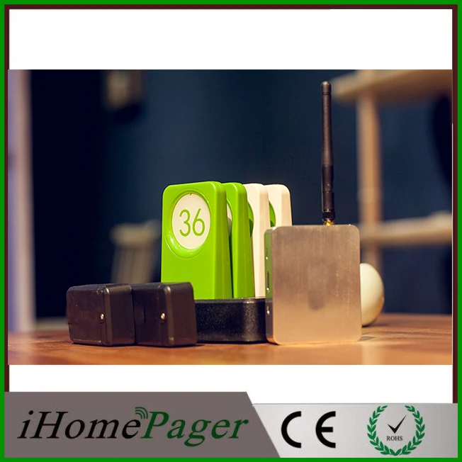 

Electronic queue management system restaurant pagers sensor put on the bottom of table track location