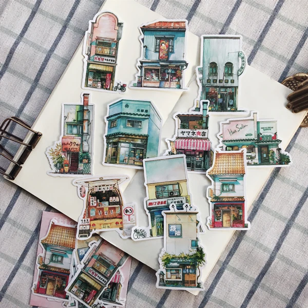 Японский Европейский уличный вид украшение дома стикер DIY планировщик дневник