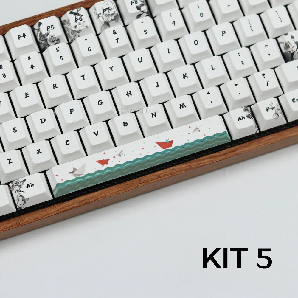 PBT пяти сторон краситель-подкровать пробел 6.25U вишня профиль для механической клавиатуры