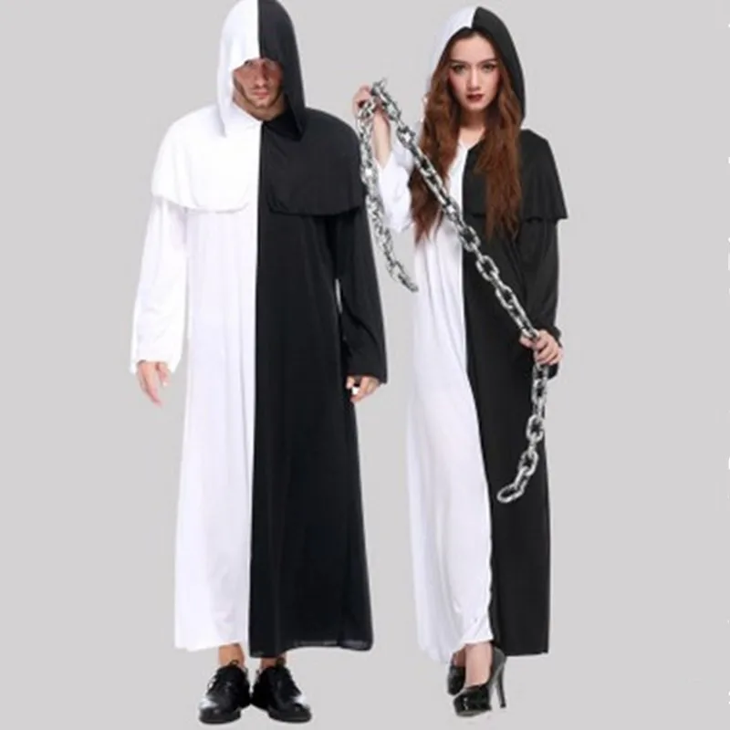 Новинка костюм для взрослых на Хэллоуин с изображением грима Жнеца Карнавальный