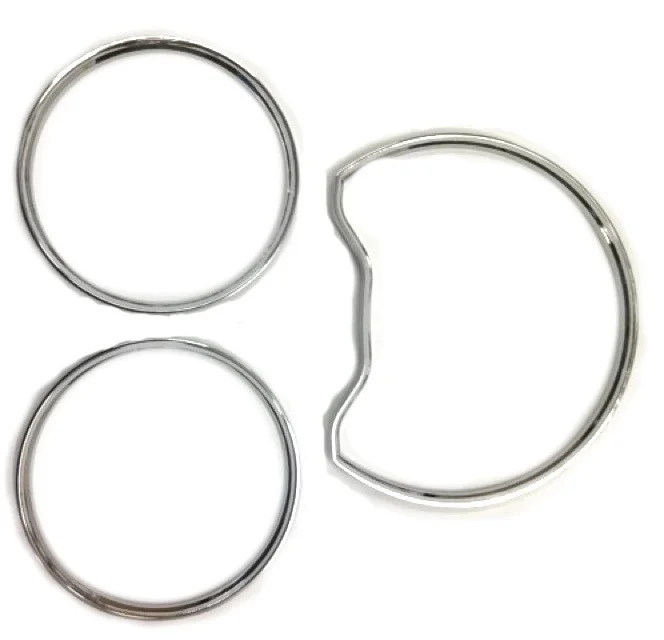Хромированный набор колец для приборной панели Mercedes Benz W210 95 99 / W202 99|for mercedes benz|gauge