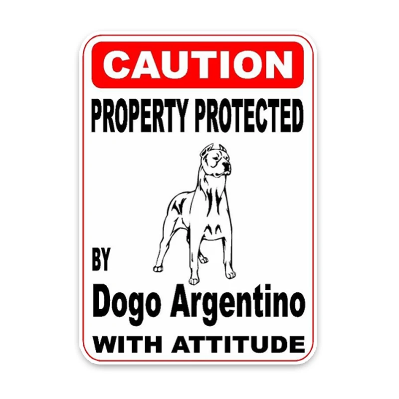 YJZT 10*14 2 см автомобиль защищенный Dogo Argentino собака пвх декоративный автомобильный